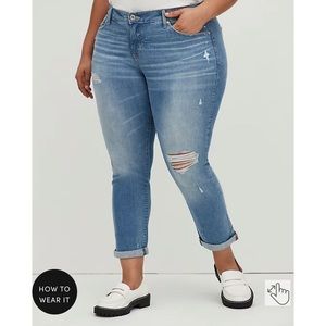 NWT - Torrid Boyfriend Straight Jeans 12R